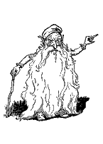 coloriage vieux gnome